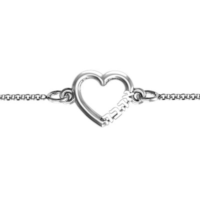 Personalized Heart 'Ahava' Bracelet