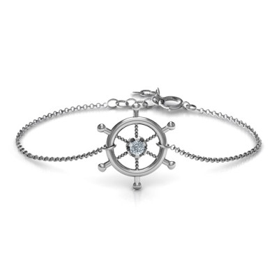 Personalized Ship's Wheel Bracelet