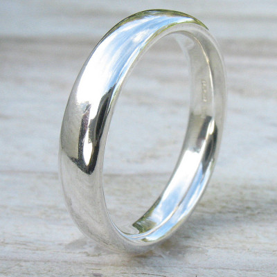 Handmade Comfort Fit Silver Ring