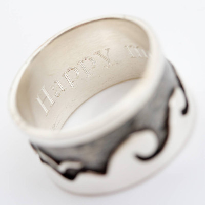 Beside The Sea Personalized Ring