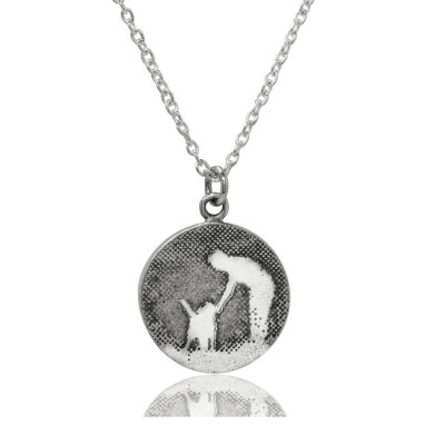 Personalized Walk With Me Dog Necklace