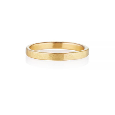 Arturo Hammered Wedding Ring For Men In Fairtrade Gold