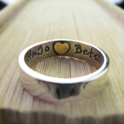 Heart Imprint Personalized Ring