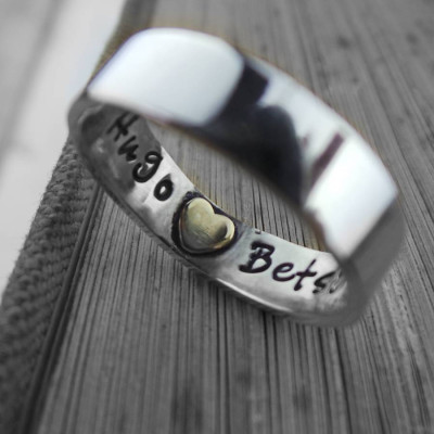 Heart Imprint Personalized Ring