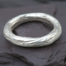 Gents Silver Rose Root Ring: Crafting Stories in Sterling
