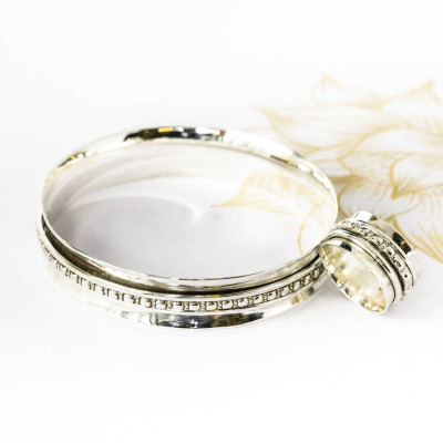 Maharani Silver Spinning Ring