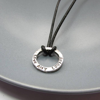 Mini Personalized Dad Necklace