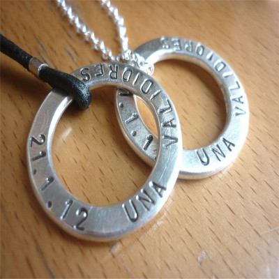 Two Personalized Wedding Necklaces