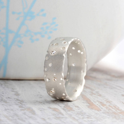 Patterned Silver Band