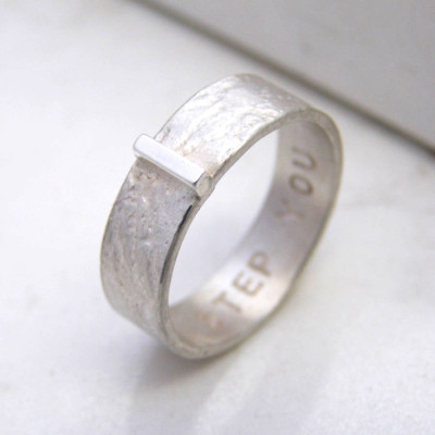 Personalized Contemporary His And Hers Rings