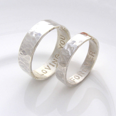 Personalized His And Hers Rings