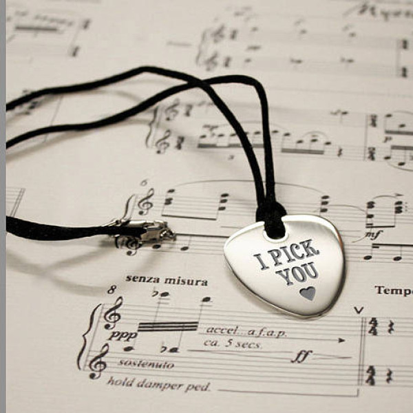 Personalized Guitar Plectrum Pendant