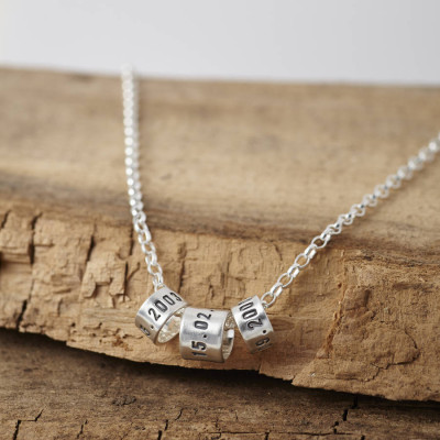 Personalized Mens Silver Storyteller Necklace