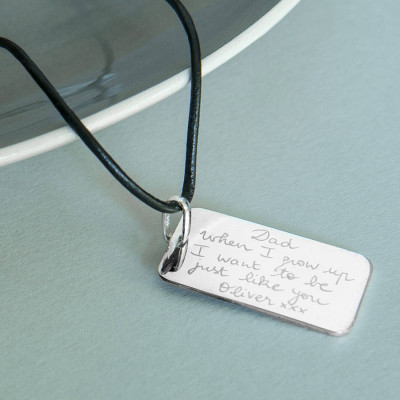 Mens Personalized Dog Tag Necklace
