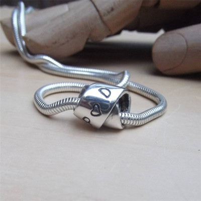 Personalized Silver Infinity Knot Necklace