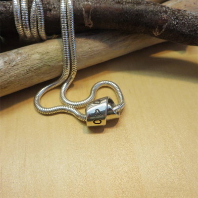 Personalized Silver Infinity Knot Necklace
