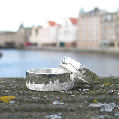Personalized City Skyline Ring