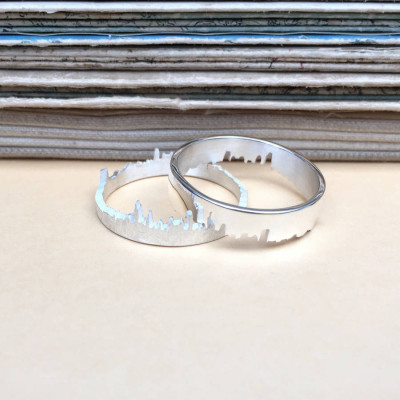 Personalized City Skyline Ring