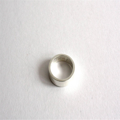 Silver Band 5mm Personalized Silver Ring