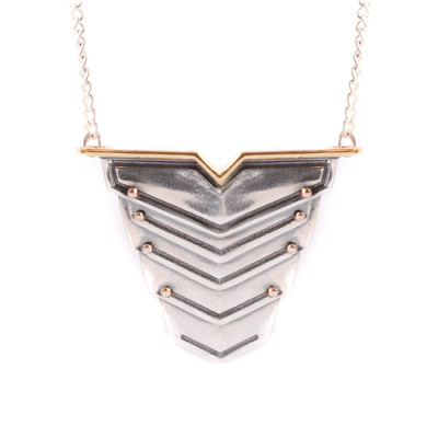 Romeo Necklace Rose Gold Vermeil And Silver