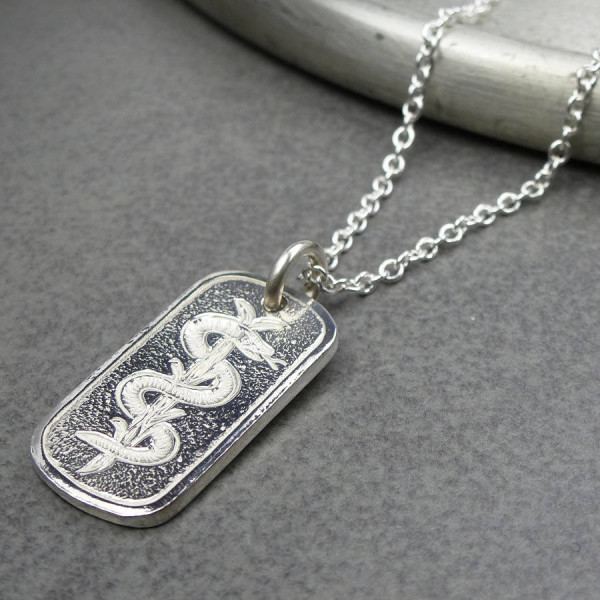 Silver Medical ID Tag