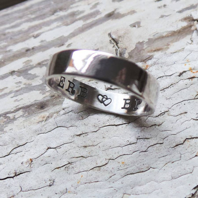 Silver Personalized Ring