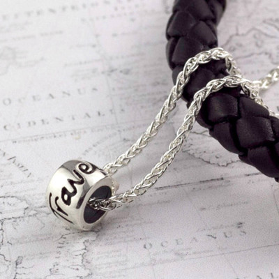 Travel Safe Solid Silver Mojo Charm Necklace