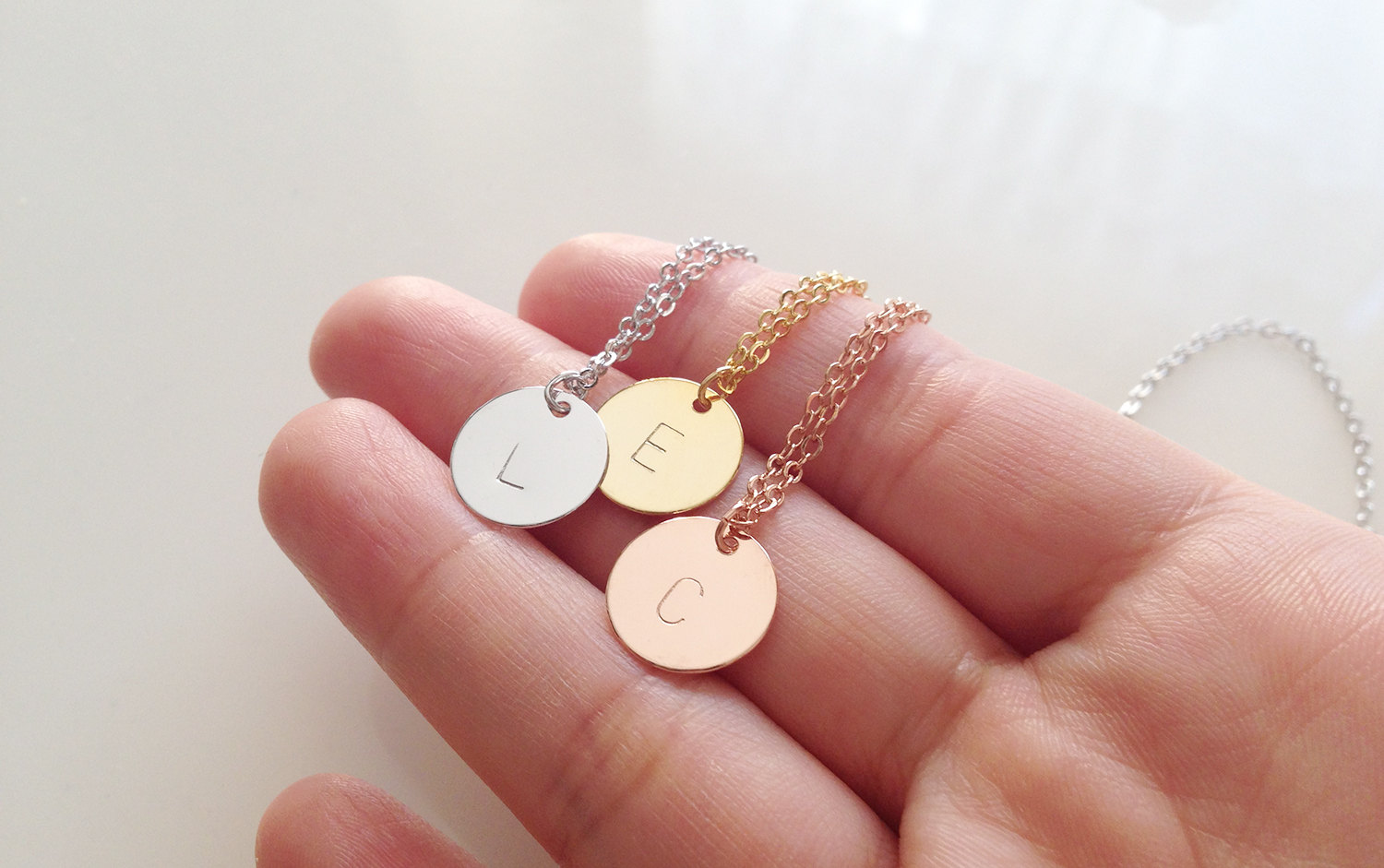 Initial necklace gold personalized necklace for mom gift from daughter Personalized gift for kids jewelry