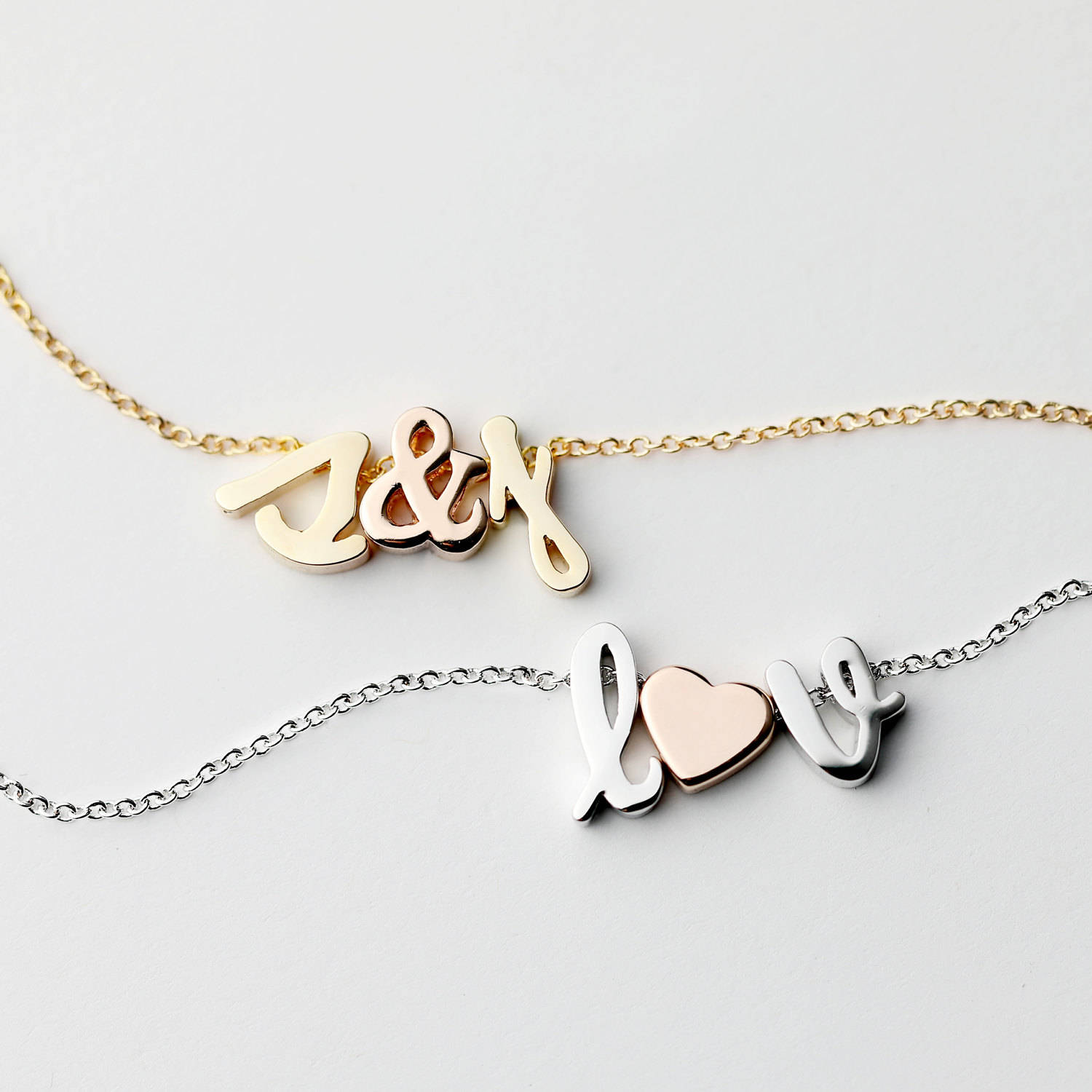 New Item - Gold Initial Charm Necklace - REGULAR SIZE - Initial Necklace Letter Necklace Friendship gift for her