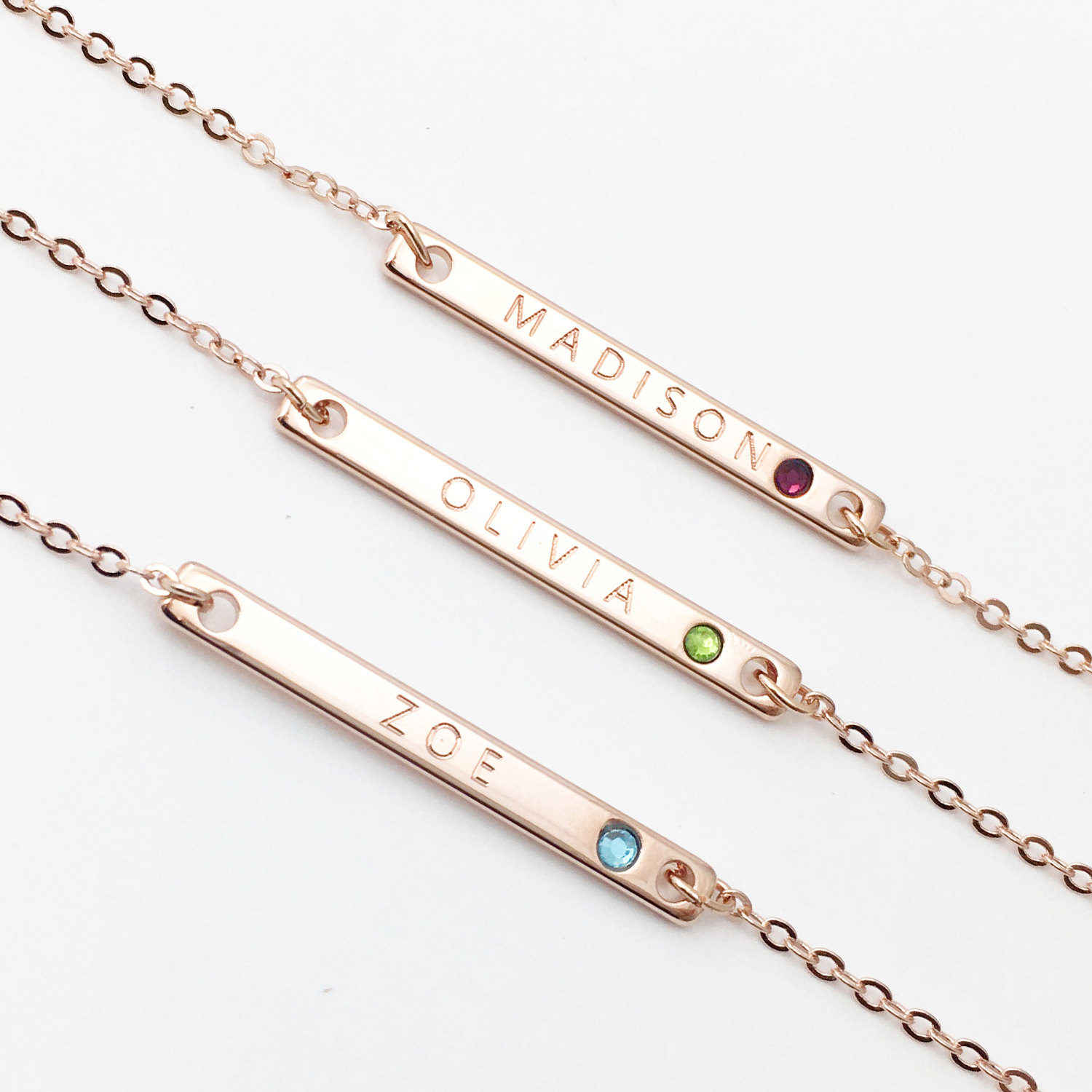 Peridot necklace Emerald Necklace Pendant Necklace Birthstone Necklace Personalized Bridesmaid Jewelry
