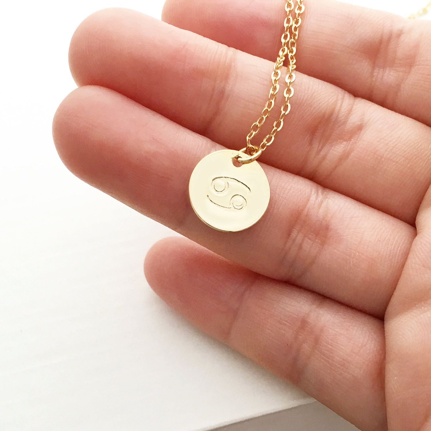 Zodiac Necklace Gift Women Zodiac Jewelry Zodiac Sign Constellation taurus cancer zodiac Charm necklace