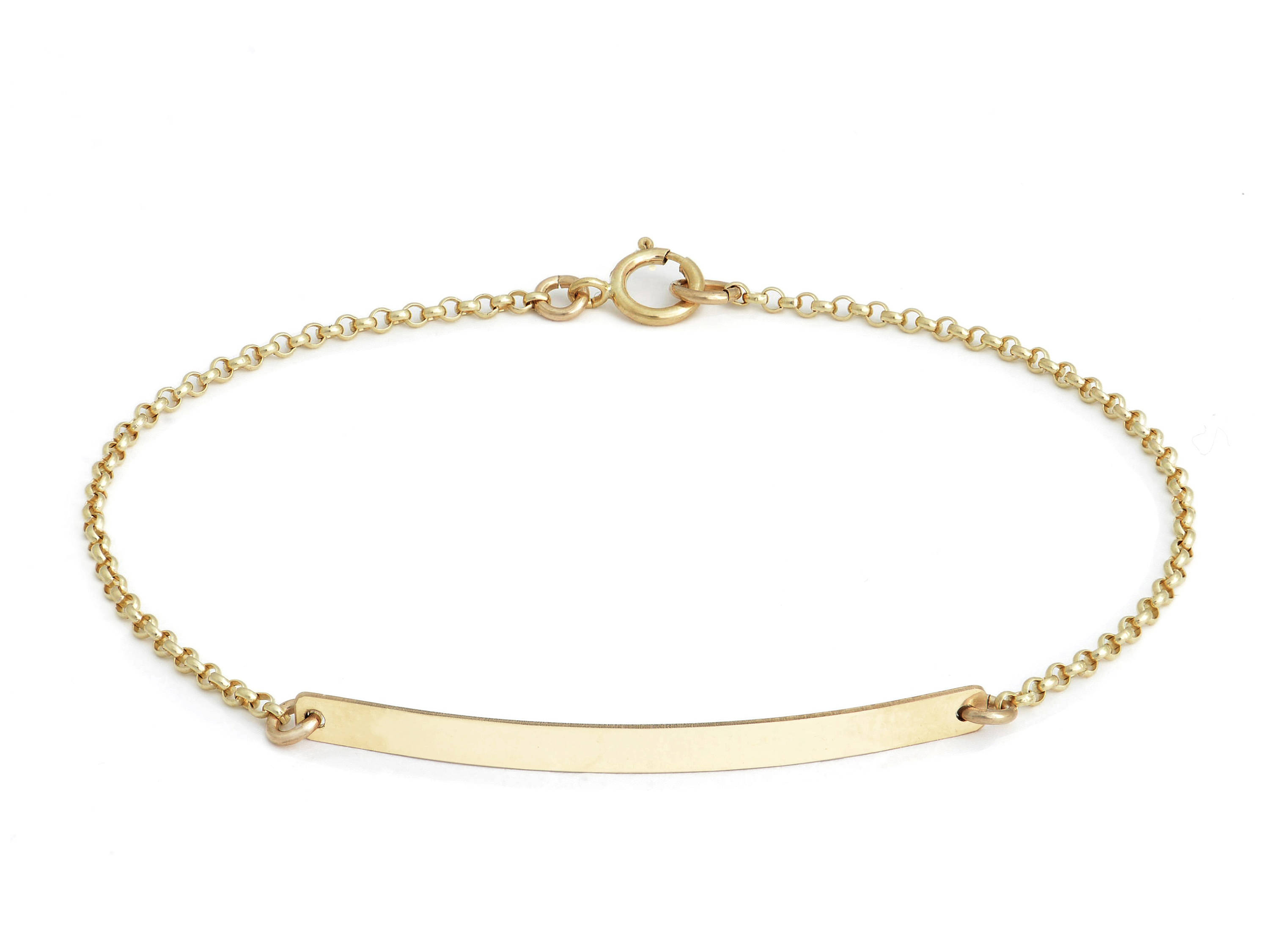 Gold Bar Bracelet - Bar Bracelet - Name Engraved Bracelet - GOLD - ROSEGOLD - SILVER - Bridesmaid Jewelry - Nameplate Bracelet - Valentines Day