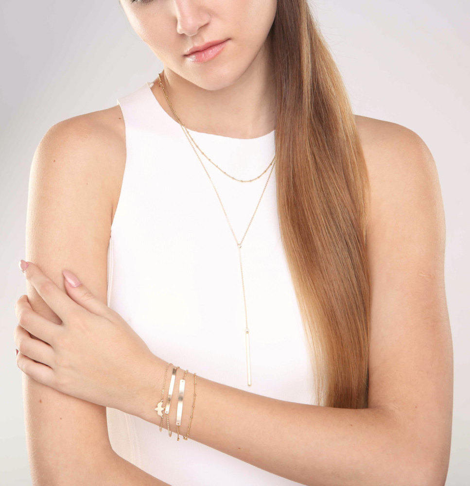 Gold Bar Bracelet - Bar Bracelet - Name Engraved Bracelet - GOLD - ROSEGOLD - SILVER - Bridesmaid Jewelry - Nameplate Bracelet - Valentines Day