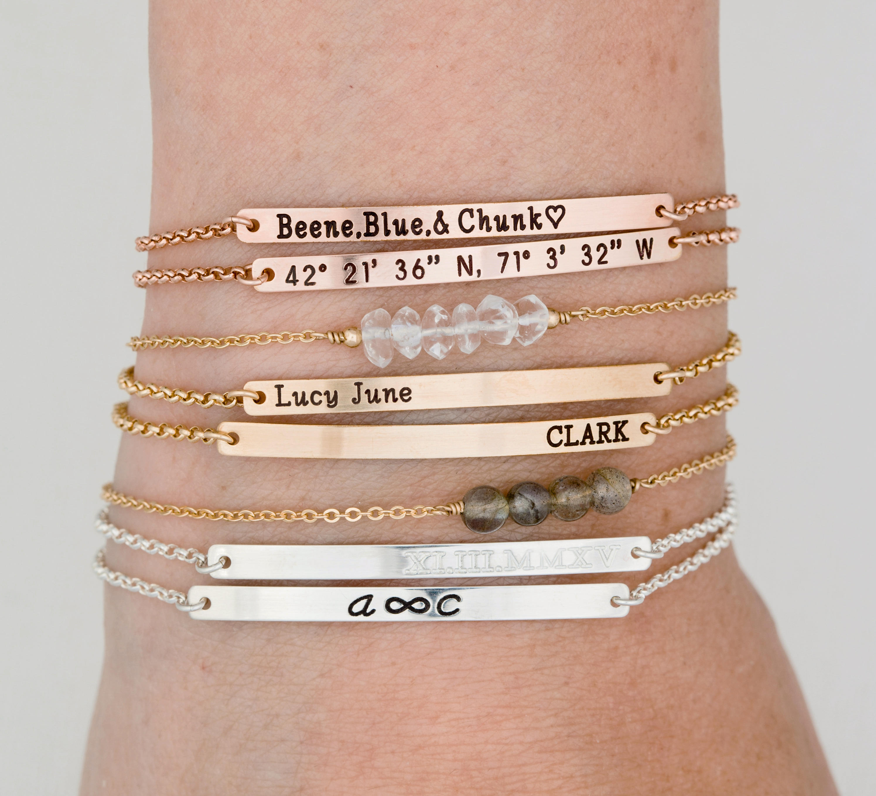 Gold Bar Bracelet - Bar Bracelet - Name Engraved Bracelet - GOLD - ROSEGOLD - SILVER - Bridesmaid Jewelry - Nameplate Bracelet - Valentines Day