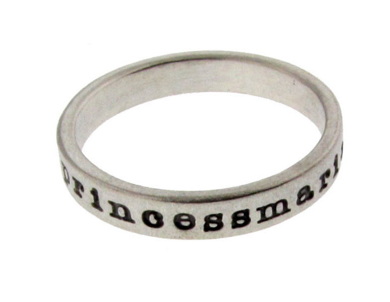Mother's Sterling Silver Stacking Ring Personalized Mommy Jewelry Hand Stamped Names Birth Dates Custom Engraved Artisan Handmade Fine