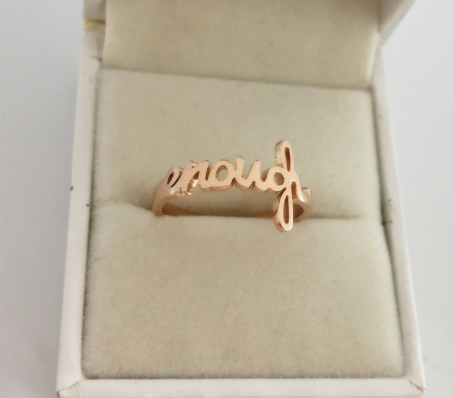 Personal Handwriting Ring - Mini Handwriting Ring - Dainty engraving Ring