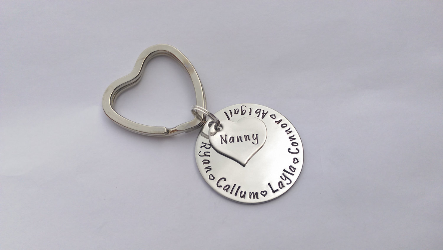 Personalized Grandma gift - nanny gift - Nanny keyring - grandma keyring grandchildren keychain - birthday present gift