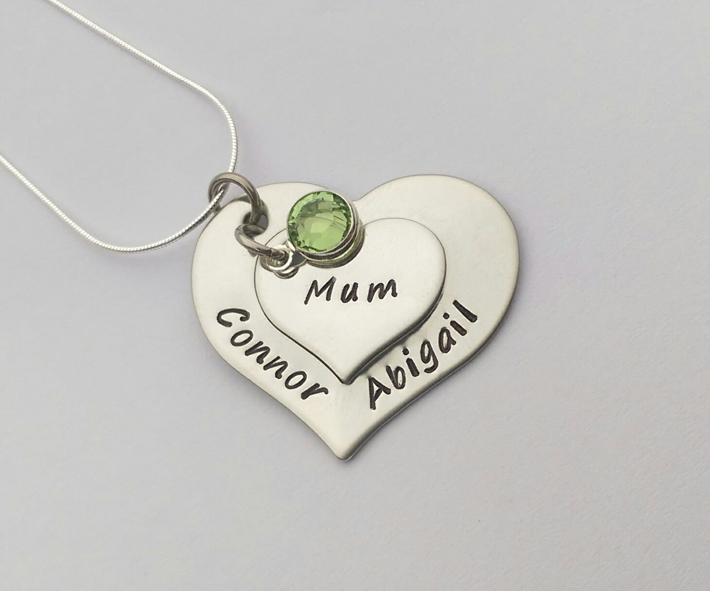 Personalized gift for mum - Personalized name necklace - mum necklace - mom jewelry - heart necklace - mothers day gift - birthday gift