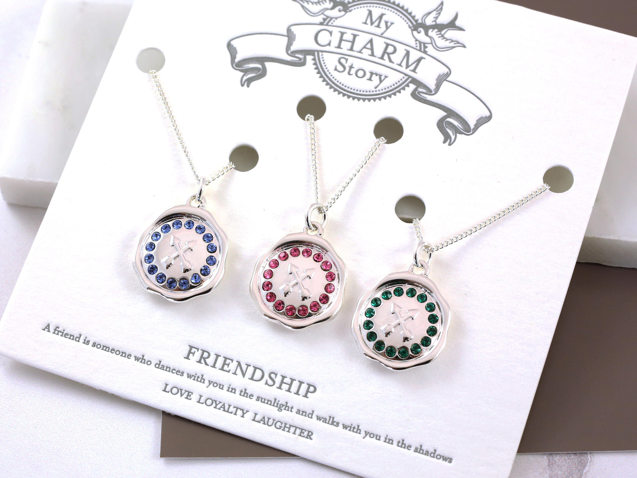 Friendship Necklaces - 3 Best Friends - Best Friend Arrow - Birthstone Necklace - Friendship Jewelry - Symbolic Necklace - Arrow Necklace