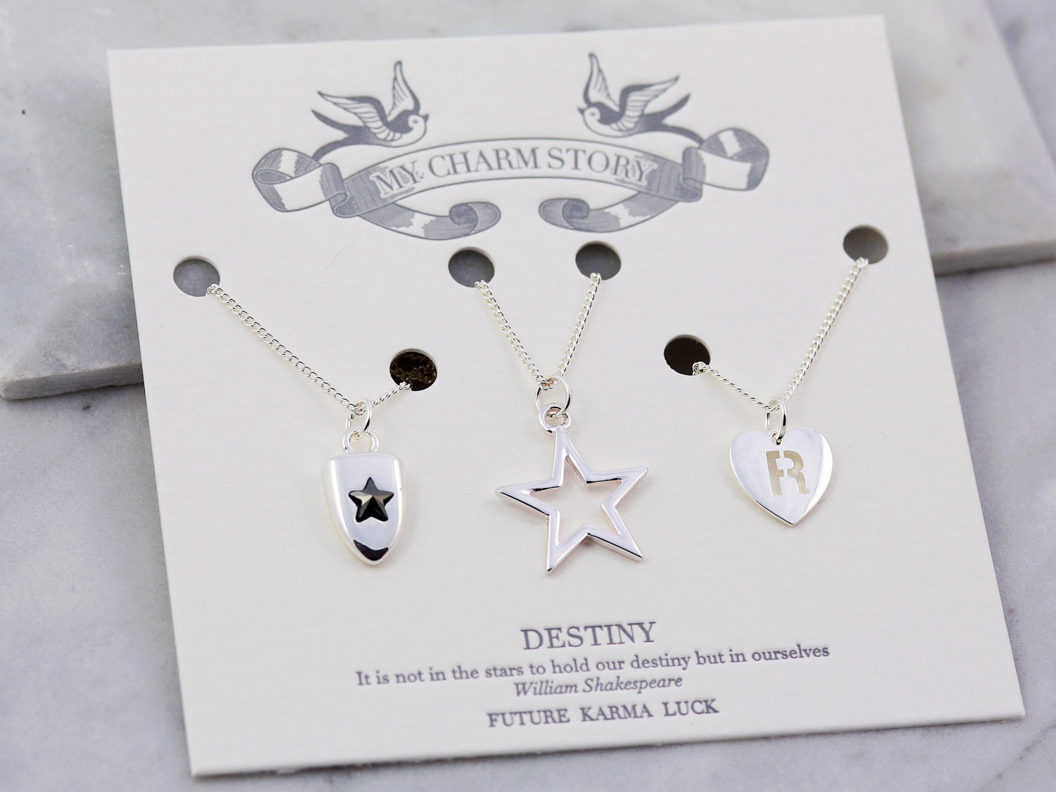 Layered Necklace set - Destiny - Positive Vibes - Wanderlust Jewelry - Friendship Necklace - Wish Necklace - Make a Wish