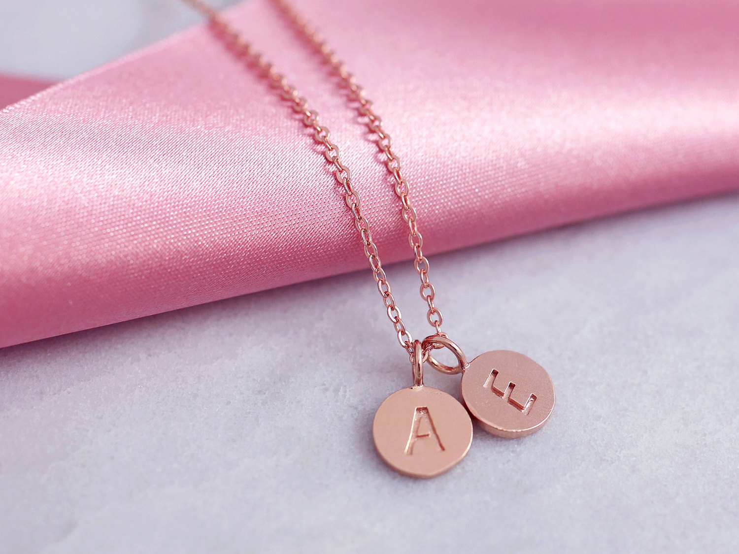 Romantic Necklace - Funny Love card - Disc Necklace - Romantic Gift Wife - Funny Valentine - Dainty thin Chain - Tiny Letter Necklace -