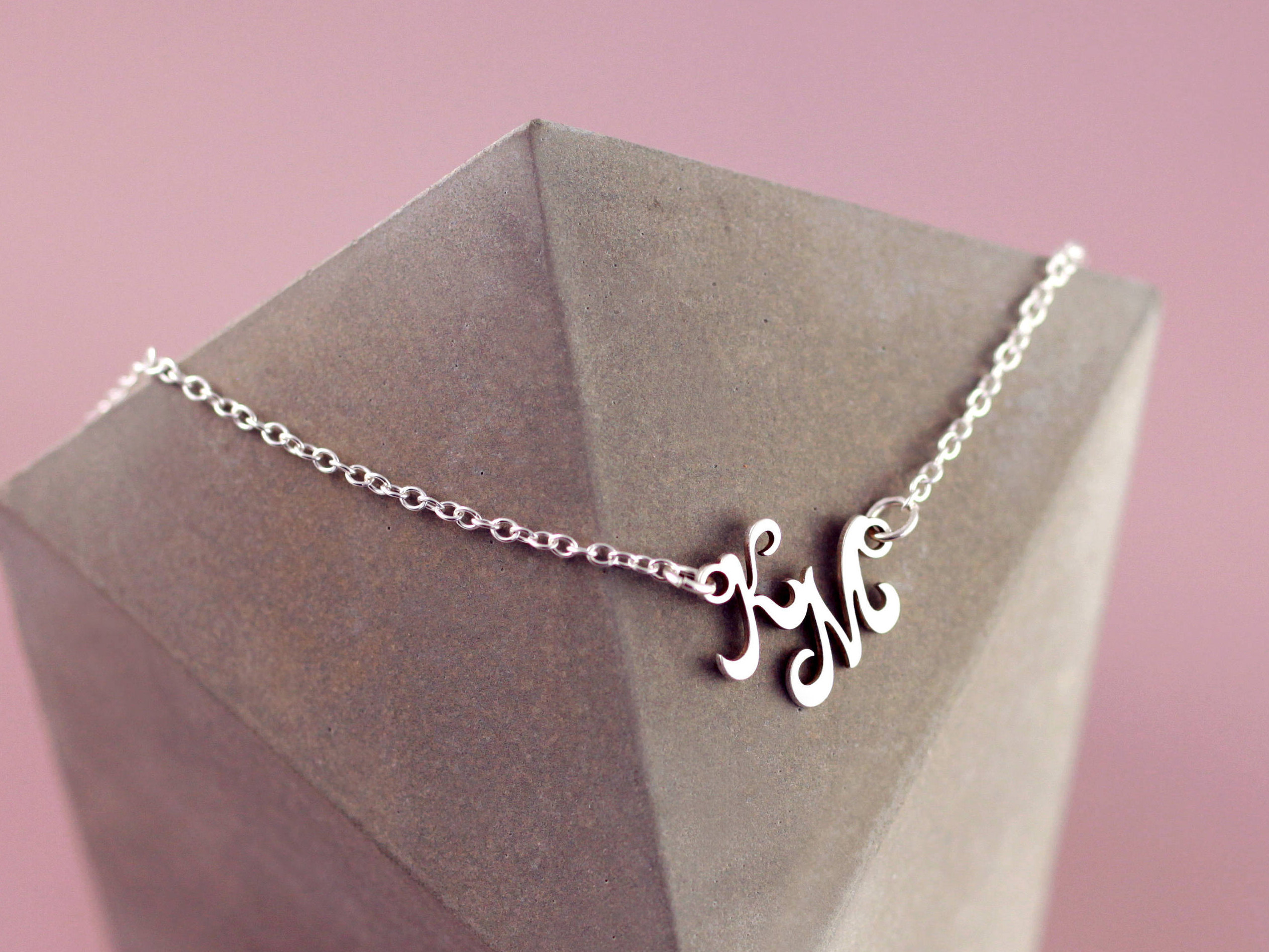 Two Sister Necklace - Soul Sisters Jewelry - Two Letter Necklace - Soul Sisters - Two Initial Necklace - Partners in Crime - Let Love Grow