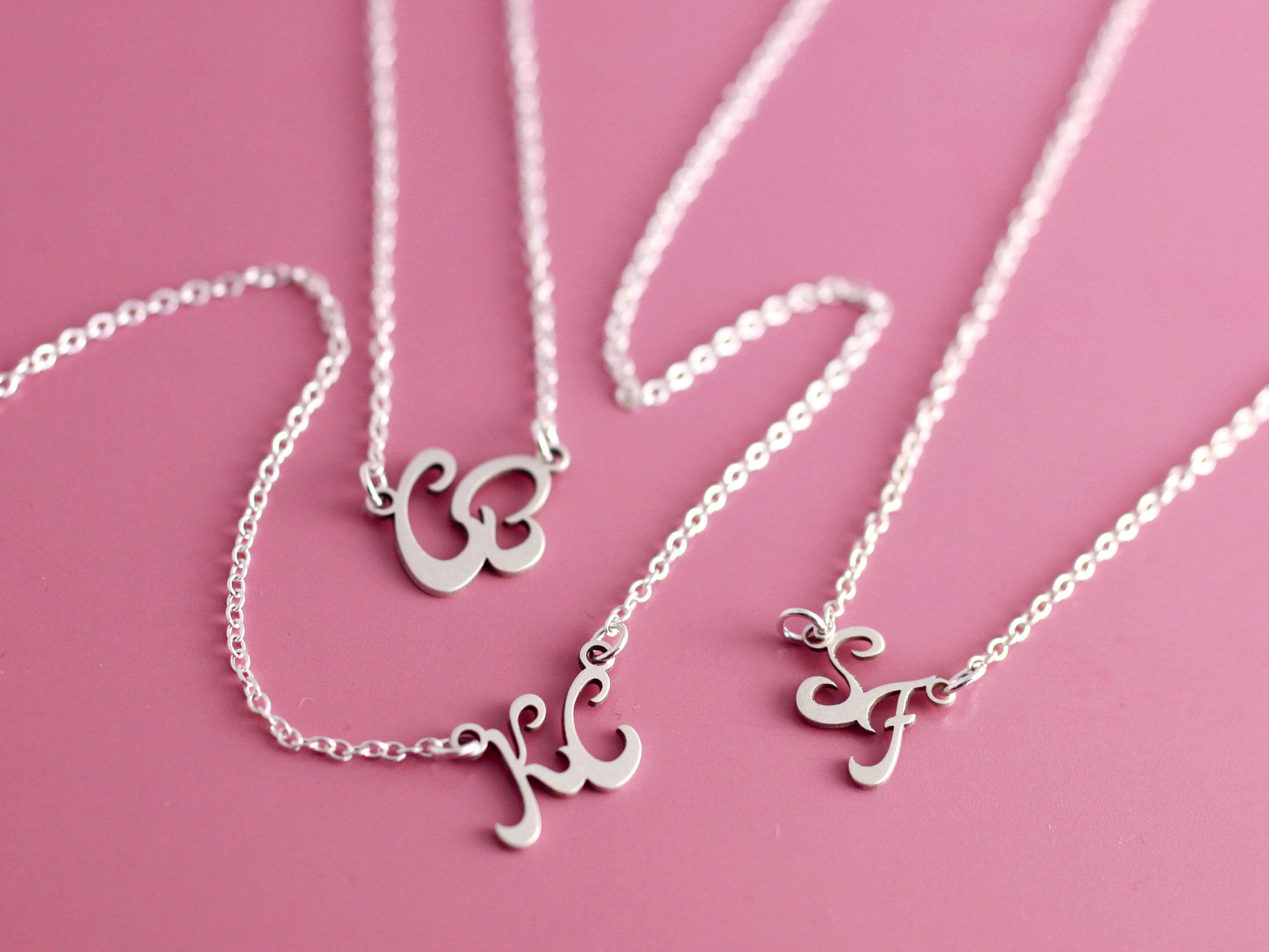 Two Sister Necklace - Soul Sisters Jewelry - Two Letter Necklace - Soul Sisters - Two Initial Necklace - Partners in Crime - Let Love Grow