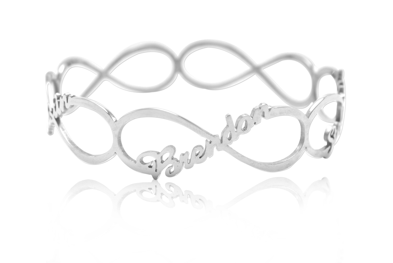 Personalized Endless Single Infinity Bangle