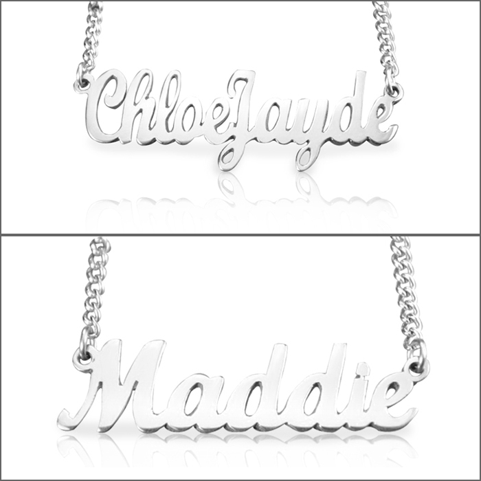 Personalized Name Necklace - Sterling Silver
