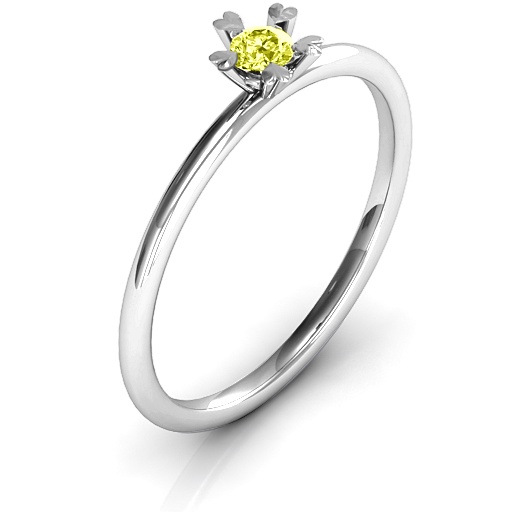 Stackr Hugging Heart Stone Ring 