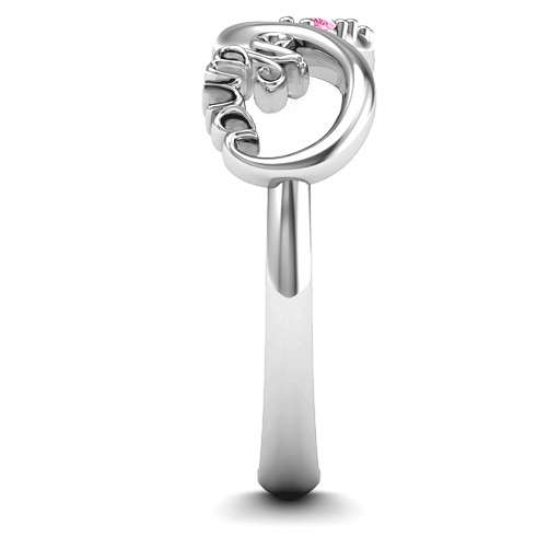 Sterling Silver 2-10 Stone Nana Infinity Ring 