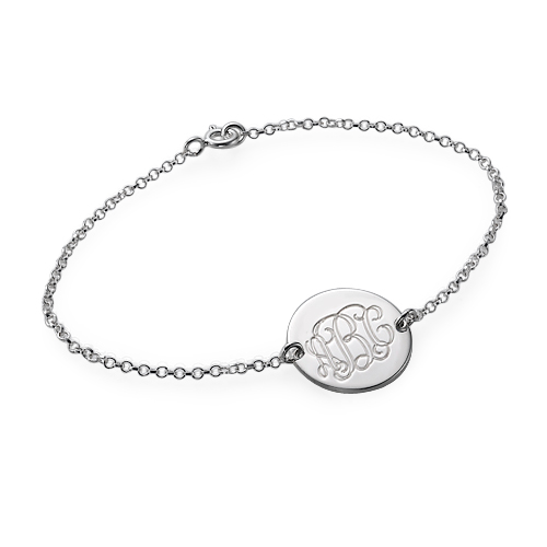 Sterling Silver Monogram Bracelet