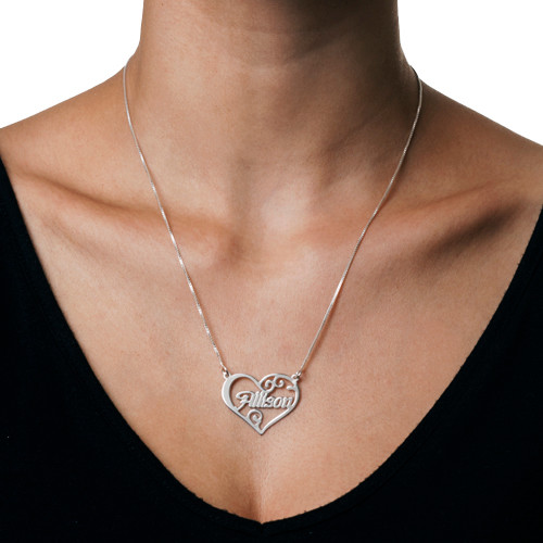Personalized Heart Name Necklace