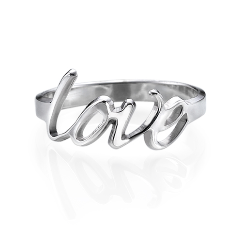 Sterling Silver Love Ring